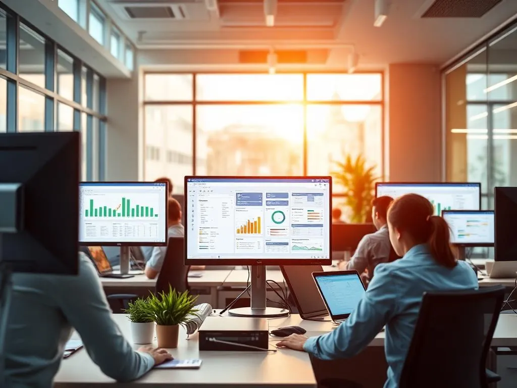 HR-Team bei der Arbeit am Bildschirm