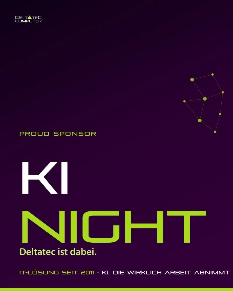 Deltatec ist Sponsor der KI Night 2026 im Denkwerk Herford