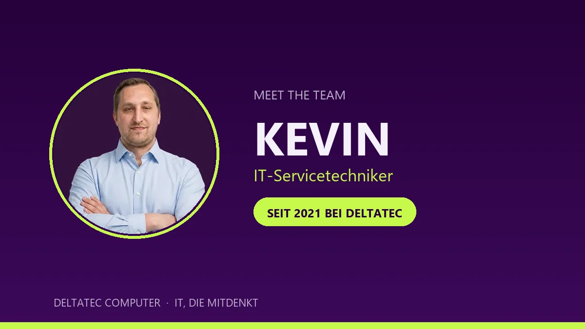 Kevin Fuchs, IT-Servicetechniker bei Deltatec Computer