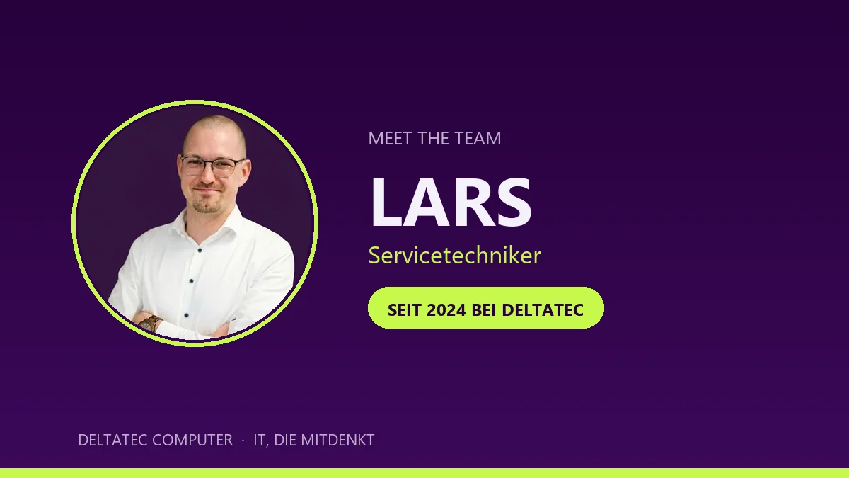 Lars Klarmann, Servicetechniker bei Deltatec Computer